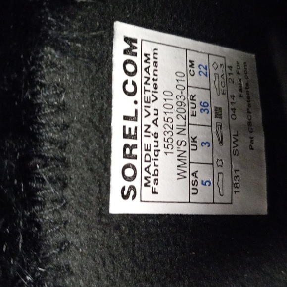 SOREL BLACK WINTER WATERPROOF FAUX FUR BOOTS - Picture 5 of 10